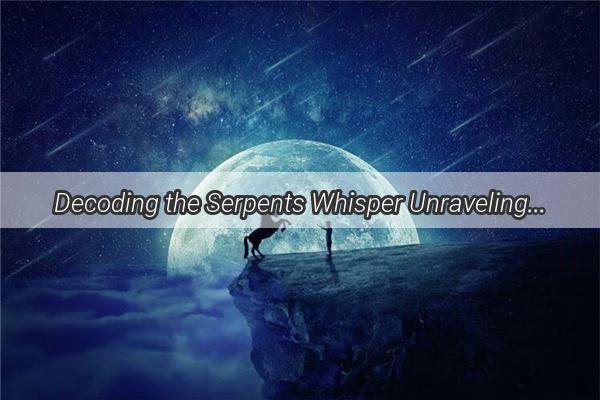 Decoding the Serpents Whisper Unraveling the Numerological Mysteries of Snake Dreams